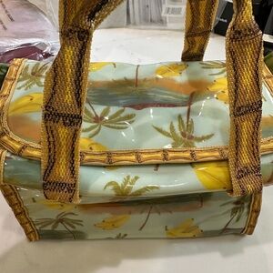 Avon Tropical Palms Bananas Beach Vibes Cosmetic,lunch Travel bag